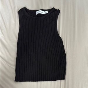 Calvin Klein Ribbed Black Tank Top